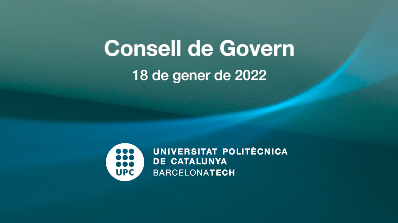 Consell de Govern del 18 de gener de 2022
